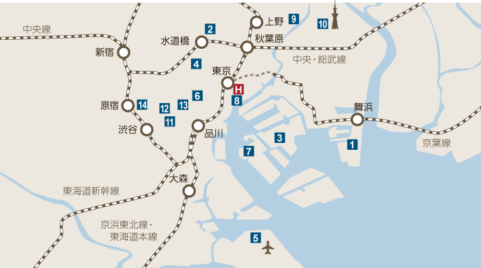 周辺観光 コートヤード バイ マリオット 東京ステーション 徒歩で東京駅から4分 京橋駅から1分 周辺観光 コートヤード バイ マリオット 東京ステーション 徒歩で東京駅から4分 京橋駅から1分